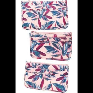 Periea 3-pack Purse Organizers Peach Leaves